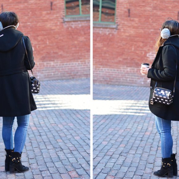 Grey Fuzzy Earmuffs - Picture 4 of 6